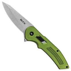 Buck Knives Buck OD Green Aluminum Hexam Assisted Flipper Knife