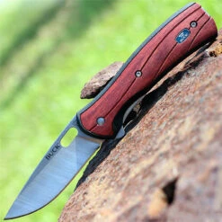 Buck Knives Buck 346RWS Vantage Avid, 3.25" 420HC Plain Blade, Rosewood Dymondwood Handle