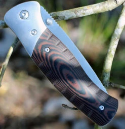 Buck Knives Buck 836BRS Folding Selkirk, 3.9" 420HC Plain Blade, Brown/Black Micarta Handle -Knife Haven Shop 836brs.2 47037.1566585925