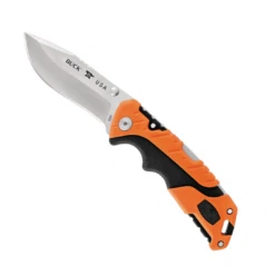 Buck Knives Buck Orange Pursuit Large Lockback Folder Knife, Satin Blade
