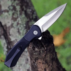 Buck Knives Buck Paradigm Assisted Open Knife 590BKS-B, 3" S35VN Satin Plain Blade, Black Textured G-10 Handles -Knife Haven Shop BU590BKS 73604.1625683110