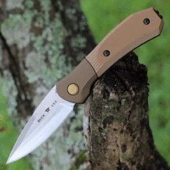 Buck Knives Buck Paradigm Shift Automatic 591BRS, 3" S35VN Drop Point Blade, Brown G-10 Handle