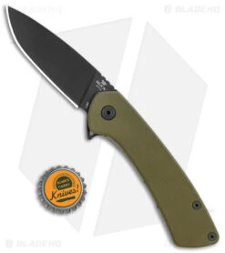 Buck Knives Buck 040 Onset Frame Lock Knife OD Green G-10 (3.4" Black S45VN) -Knife Haven Shop Buck 040 Onset FL OD Green G 10 Black 0040GRS BHQ 146017 jr bottlecap