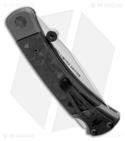 Buck Knives Buck 110 Folding Hunter Lockback Knife Marble CF (3.75" Satin) 0110CFSLE1 -Knife Haven Shop Buck 110 Folding Hunter Lockback Knife Marble CF 3.75 Satin 0110CFSLE1 BHQ 120500 LS Side