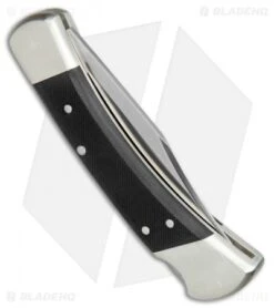 Buck Knives Buck 110 Folding Hunter Pro Lockback Knife Black G-10 (3.75" Satin) 0110BKSNS1 7 Buck Knives Buck 110 Folding Hunter Pro Lockback Knife Black G-10 (3.75" Satin) 0110BKSNS1 -Knife Haven Shop Buck 110 Folding Hunter Pro LB Black G 10 Satin 0110BKSNS1 BHQ 79532 jr side