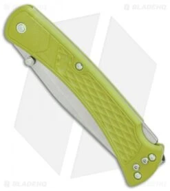 Buck Knives Buck 110 Slim Select Lockback Knife Chartreuse GFN (3.75" Satin) -Knife Haven Shop Buck 110 Hunter Select Chartreuse GFN satin BHQ 88697 er spine