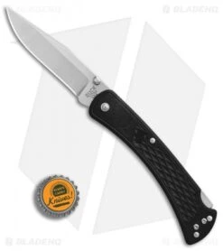Buck Knives Buck 110 Slim Select Lockback Knife Black GFN (3.75" Satin) -Knife Haven Shop Buck 110 Hunter Slim Pro Black GFN Satin BHQ 88669 er bottlecap