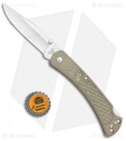Buck Knives Buck 110 Slim Select Lockback Knife Tan (3.625" Satin) 0110BRS2-B -Knife Haven Shop Buck 110 Slim Select LB Tan Satin 0110BRS2 B BHQ 106659 jr bottlecap