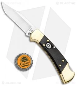 Buck Knives Buck 112 Ranger Automatic Lockback Knife Ebony (3" Satin) 0112BRSA -Knife Haven Shop Buck 112 Ranger Auto LB Ebony Satin 0112BRSA B BHQ 87956 jr bottlecap
