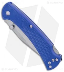 Buck Knives Buck 112 Slim Select Lockback Knife Blue GFN (3" Satin) -Knife Haven Shop Buck 112 Ranger Slim Select Blue GFN Satin BHQ 88730 er spine