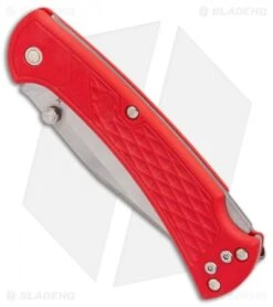 Buck Knives Buck 112 Slim Select Lockback Knife Red GFN (3" Satin) -Knife Haven Shop Buck 112 Ranger Slim Select Red GFN Satin BHQ 88732 er spine