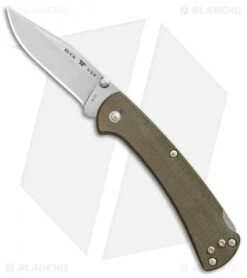Buck Knives Buck 112 Slim Pro Lockback Folding Knife OD Green Micarta (3" Satin)