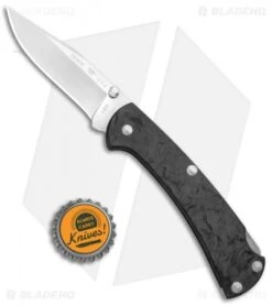 Buck Knives Buck 112 Slim Pro Lockback Knife Marble Carbon Fiber (S30V) -Knife Haven Shop Buck 112 Slim Ranger Pro LB Marlbe CF 0112CFS2 B BHQ 115569 jr bottlecap