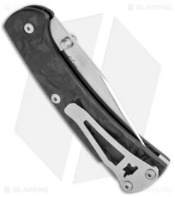 Buck Knives Buck 112 Slim Pro Lockback Knife Marble Carbon Fiber (S30V) -Knife Haven Shop Buck 112 Slim Ranger Pro LB Marlbe CF 0112CFS2 B BHQ 115569 jr side