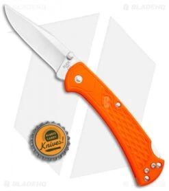 Buck Knives Buck 112 Slim Select Lockback Knife Blaze Orange (3" Satin) 0112ORS -Knife Haven Shop Buck 112 Slim Select LB Blaze Orange Satin 0112ORS BHQ 106673 jr bottlecap