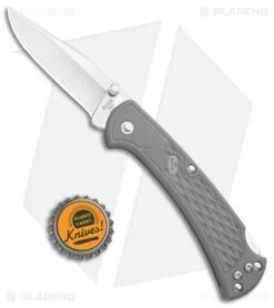 Buck Knives Buck 112 Slim Select Lockback Knife Gray (3" Satin) 0112GYS2 -Knife Haven Shop Buck 112 Slim Select LB Gray Satin 0112GYS2 BHQ 106670 jr bottlecap