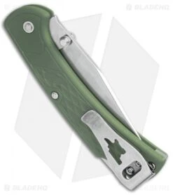 Buck Knives Buck 112 Slim Select Lockback Knife OD Green (3" Satin) 0112ODS2 -Knife Haven Shop Buck 112 Slim Select LB OD Green Satin 0112ODS2 BHQ 106672 jr side