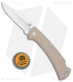 Buck Knives Buck 112 Slim Select Lockback Knife Tan (3" Satin) 0112BRS2 -Knife Haven Shop Buck 112 Slim Select LB Tan 0112BRS2 BHQ 106669 jr bottlecap