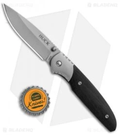 Buck Knives Buck 300 Glacier Liner Lock Knife Black G-10 (3.125" Bead Blast) -Knife Haven Shop Buck 300 Glacier LL Black G 10 BB 0300BKS B BHQ 51757 jr bottlecap 2