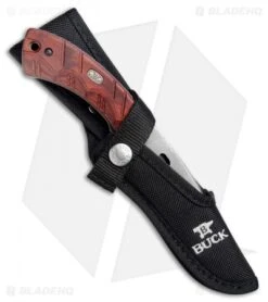 Buck Knives Buck 536 Open Season Skinner Fixed Blade Knife Red Wood (4.5" Satin) 0536RWS -Knife Haven Shop Buck 536 Open Season Skinner Red Wood Satin BHQ 79550 jr sheath