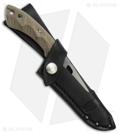 Buck Knives Buck 539 Open Season Small Game Fixed Blade OD Green Micarta (4.25" Satin) 3 Buck Knives Buck 539 Open Season Small Game Fixed Blade OD Green Micarta (4.25" Satin) - Image 3