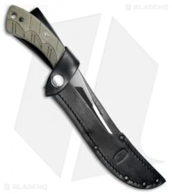 Buck Knives Buck 541 Open Season Boning Knife Fixed Blade OD Green Micarta (4.25" Satin) -Knife Haven Shop Buck 541 Open Season Boning Knife OD Green Micarta BHQ 79555 jr sheath