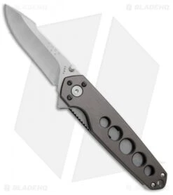 Buck Knives Buck Alpha Crosslock Folding Knife W/ Saw & Gut Hook Gun Metal Gray (3" Satin) -Knife Haven Shop Buck Alpha Crosslock Saw Gut Hook Gun Metal Gray Satin B183 GY BHQ 71292 jr knife