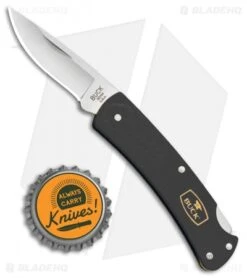 Buck Knives Buck Alumni Lockback Knife Black Al (1.8" Stonewash) 0524BKS -Knife Haven Shop Buck Alumni LB Black Al 0524BKS BHQ 80984 jr bottlecap
