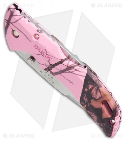 Buck Knives Buck Bantam BHW Lockback Knife Pink Mossy Oak Camo (3.625" Satin) 0286CMS10 2 Buck Knives Buck Bantam BHW Lockback Knife Pink Mossy Oak Camo (3.625" Satin) 0286CMS10 - Image 2