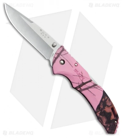 Buck Knives Buck Bantam BHW Lockback Knife Pink Mossy Oak Camo (3.625" Satin) 0286CMS10 1 Buck Knives Buck Bantam BHW Lockback Knife Pink Mossy Oak Camo (3.625" Satin) 0286CMS10