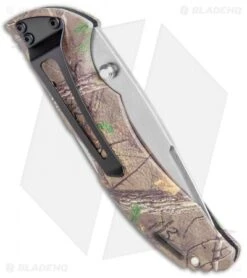 Buck Knives Buck Bantam BLW Lockback Knife Realtree Xtra Green (3.1" Satin) 0285CMS20 -Knife Haven Shop Buck Bantam BLW LB Realtree Xtra Green Satin 0285CMS20 BHQ 106692 jr side
