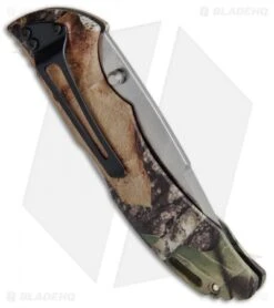 Buck Knives Buck Bantam BHW Lockback Knife Mossy Oak Break-Up Camo (3.625" Satin) 0286CMS -Knife Haven Shop Buck Bantam BLW Mossy Oak Camo Break Up 0286CMS B CAT. 5961 BHQ 12363 jr side