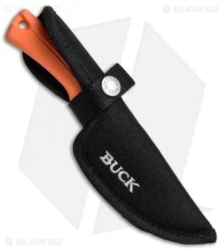 Buck Knives Buck BuckLite MAX Small Fixed Blade Knife Orange (3.1" Satin) 0673ORS-B -Knife Haven Shop Buck BuckLite MAX Orange Small BU673ORS BHQ 41394 jr sheath