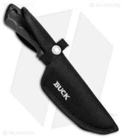 Buck Knives Buck BuckLite Max II Large Guthook Fixed Blade Knife (4" Stonewash) 0685BKG -Knife Haven Shop Buck Bucklite Max 11 LG Guthook 685BKG BHQ 81000 jr sheath