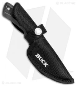 Buck Knives Buck BuckLite Max II Small Fixed Blade Knife Black (3.25" Stonewash) 0684BKS -Knife Haven Shop Buck Bucklite Max II Small 684BKS BHQ 80999 jr sheath