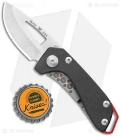 Buck Knives Buck Budgie Frame Lock Knife Black G-10 (2" Satin) -Knife Haven Shop Buck Budgie FL Black G 10 Satin BHQ 120595 jr bottlecap