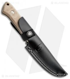 Buck Knives Buck Compadre Camp Knife Natural Canvas Micarta (4.5" Black) 0104BRS1 -Knife Haven Shop Buck Compadre Camp Knife Natural Canvas Micarta Black 0104BRS1 BHQ 92983 jr sheath