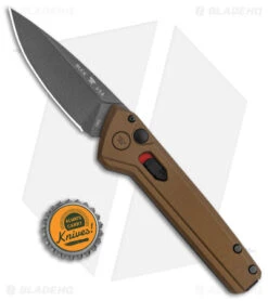 Buck Knives Buck Deploy Automatic Knife Burnt Bronze (3" Gray) 0838BRS1 -Knife Haven Shop Buck Deploy Auto Burnt Bronze Gray BHQ 146019 jr bottlecap
