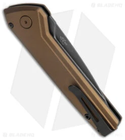 Buck Knives Buck Deploy Automatic Knife Burnt Bronze (3" Gray) 0838BRS1 -Knife Haven Shop Buck Deploy Auto Burnt Bronze Gray BHQ 146019 jr side