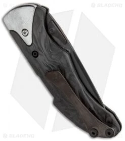 Buck Knives Buck Fluid X1 Legacy Collection L.E. Lockback Knife Marble CF (3" Black) -Knife Haven Shop Buck Fluid X1 LTD 0289CFSLE BHQ 83124 jr side