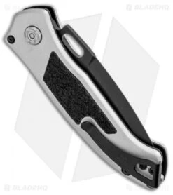 Buck Knives Buck Impact Automatic Knife Armor Crushed Silver (3.125" Black) 0898GYS1 -Knife Haven Shop Buck Impact Auto Armor Crushed Silver Black 0898GYS1 BHQ 92982 jr side