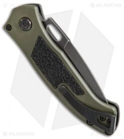 Buck Knives Buck Impact Automatic Knife OD Green (3.125" Black SW) 0898GRS -Knife Haven Shop Buck Impact Automatic OD Green black sw 0898GRS BHQ 51277 er side