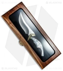 Buck Knives Buck Kalinga L.E. Legacy Fixed Blade White Turquoise/Buffalo Horn (4.8" Satin) -Knife Haven Shop Buck Kalinga L.E. Legacy White Turquoise Buffalo Horn Satin 0408BFSLE BHQ 79539 jr case