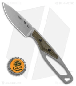 Buck Knives 635 Paklite 2.0 Cape Pro Fixed Blade Knife OD Green (2.87" SW) -Knife Haven Shop Buck Knives 635 Paklite 2 Cape Pro FBK OD Green 2in Satin BHQ 180262 td size