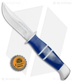 Buck Knives Buck Limited Edition Ranger Fixed Blade Knife Blue Lucite (3.6" Satin) 212BLSLE -Knife Haven Shop Buck LE Ranger Blue Lucite Satin 212BLSLE BHQ 82013 jr bottlecap