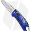 Buck Knives Buck Lumina LED Liner Lock Knife Translucent Blue (3" Satin Serr)