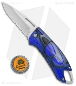 Buck Knives Buck Lumina LED Liner Lock Knife Translucent Blue (3" Satin Serr) -Knife Haven Shop Buck Lumina LED LL Translucent Blue Satin Serr B777 BL 0 BHQ 71288 jr bottlecap