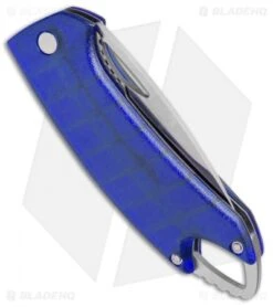 Buck Knives Buck Lumina LED Liner Lock Knife Translucent Blue (3" Satin Serr) -Knife Haven Shop Buck Lumina LED LL Translucent Blue Satin Serr B777 BL 0 BHQ 71288 jr side