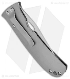 Buck Knives Mayo North Shore Liner Lock Knife Gun Metal (3.1" Satin) B173-00-0 -Knife Haven Shop Buck Mayo North Shore LL Gun Metal Satin B173 00 BHQ 71294 jr side
