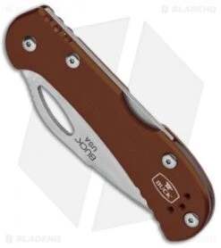 Buck Knives Buck Mini SpitFire Lockback Knife Brown (2.75" Satin) 0726BRS -Knife Haven Shop Buck Mini SpitFire LB Brown Satin 0726BRS BHQ 92995 jr spine